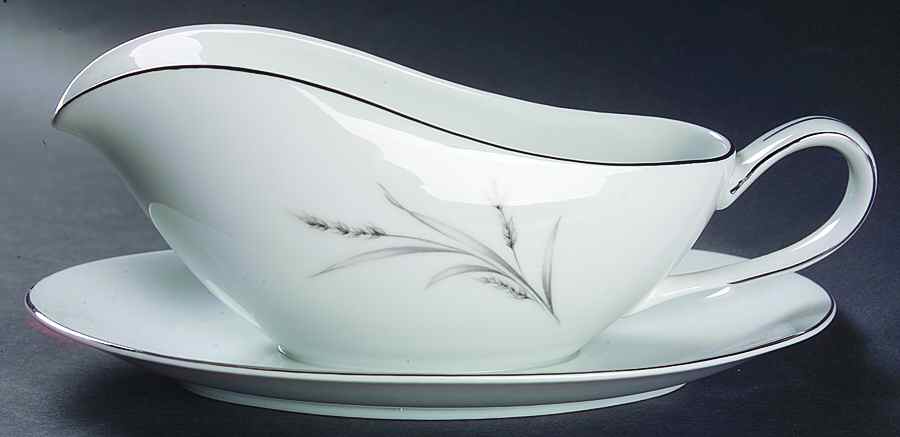Eternally Yours Gravy Boat with Attached Underplate by Royal Song-1