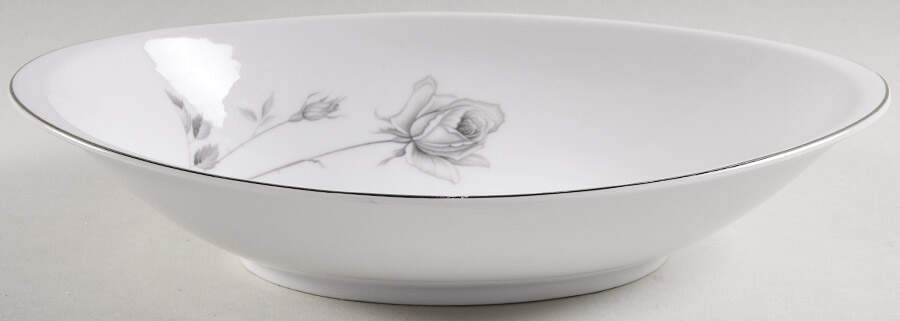 Midnight Rose 11" Oval Vegetable Bowl by Royal Song-1