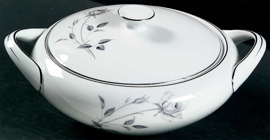 Midnight Rose Round Covered Vegetable by Royal Song-1