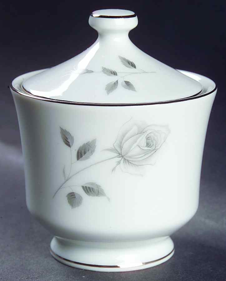 Midnight Rose Sugar Bowl & Lid by Royal Song-1