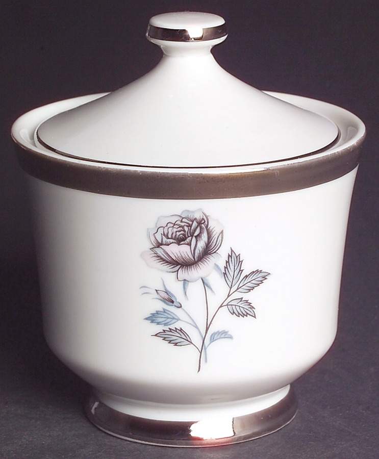 Moonlight Rose Sugar Bowl & Lid by Royal Song-1