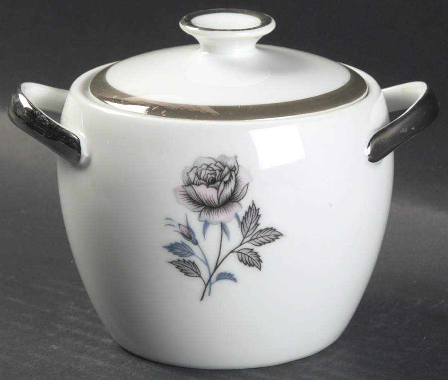 Moonlight Rose Sugar Bowl & Lid by Royal Song-1