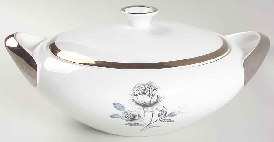 Moonlight Rose Round Covered Vegetable by Royal Song-1