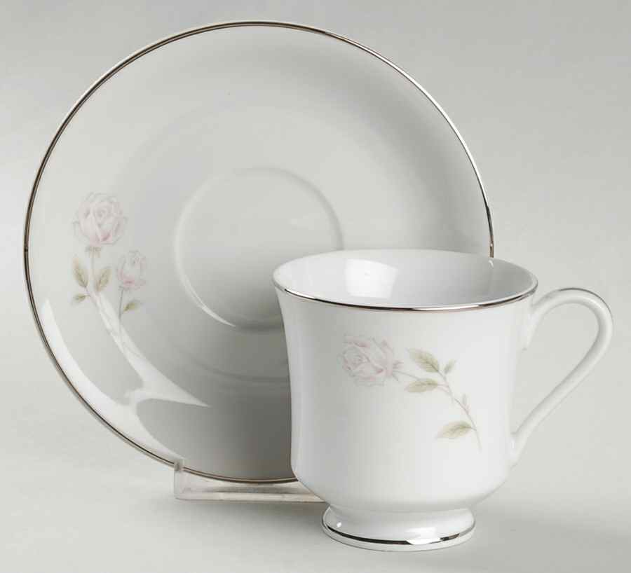 Romance Footed Cup & Saucer Set by Royal Song-1