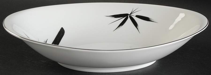 Silver Beauty 11" Oval Vegetable Bowl by Royal Song-1