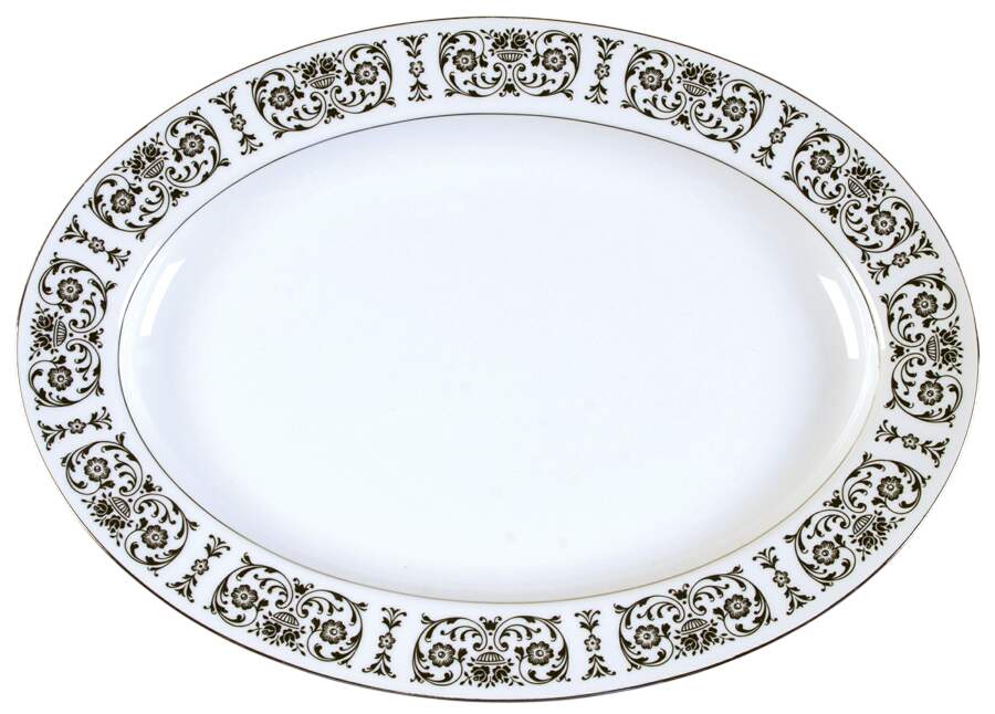 Trousseau 14" Oval Serving Platter by Royal Song-1