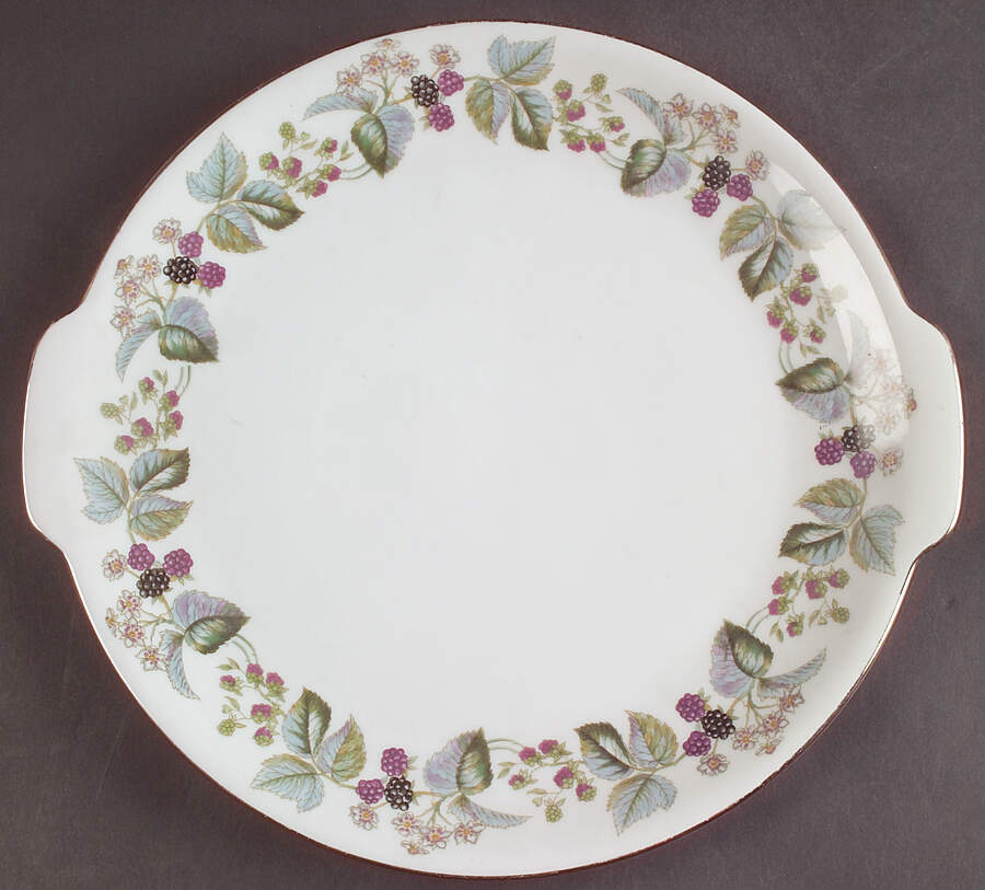 Blackberry Handled Cake Plate by Royal Signet-1
