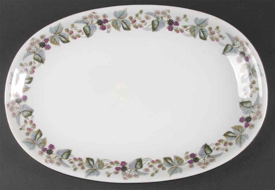 Blackberry 14" Oval Serving Platter by Royal Signet-1
