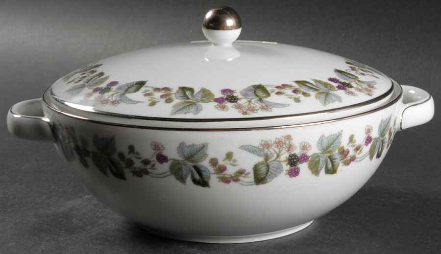 Blackberry Round Covered Vegetable by Royal Signet-1