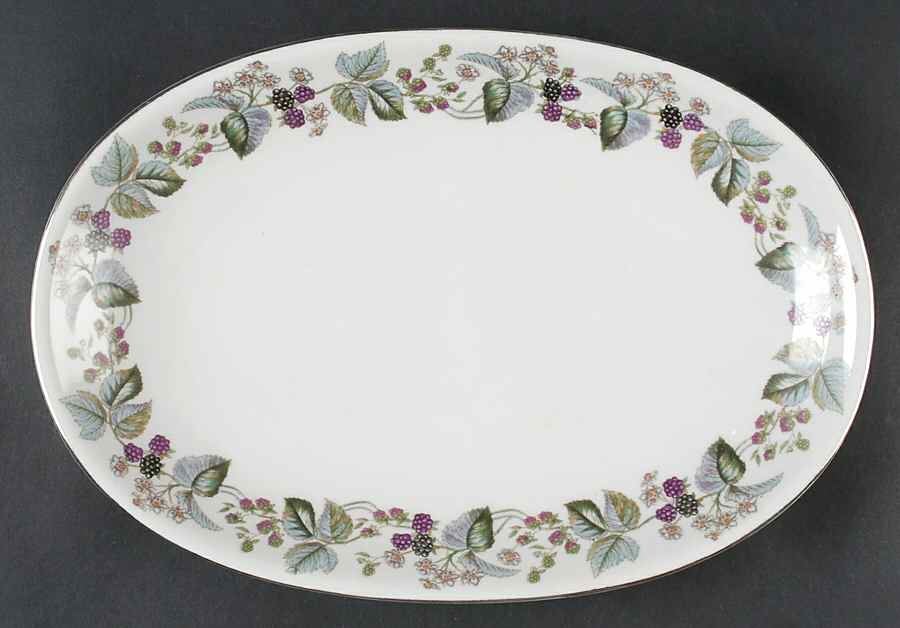 Blackberry 13" Oval Serving Platter by Royal Signet-1