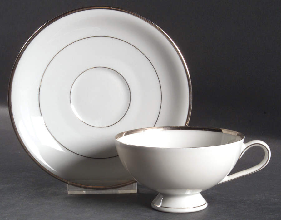 Sharon Footed Cup & Saucer Set by Royal Signet-1
