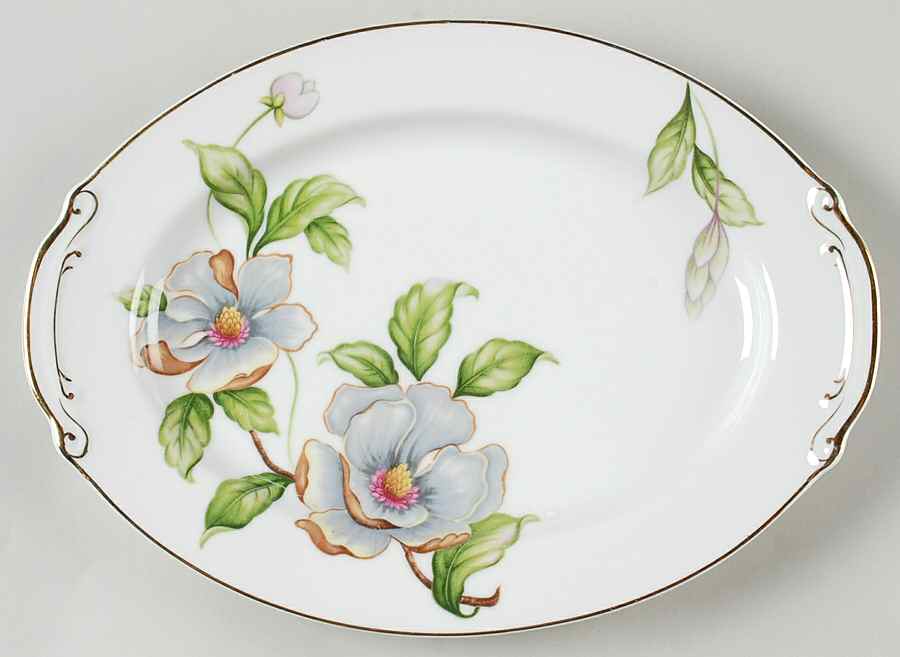 Dogwood 12" Oval Serving Platter by Roselyn-1