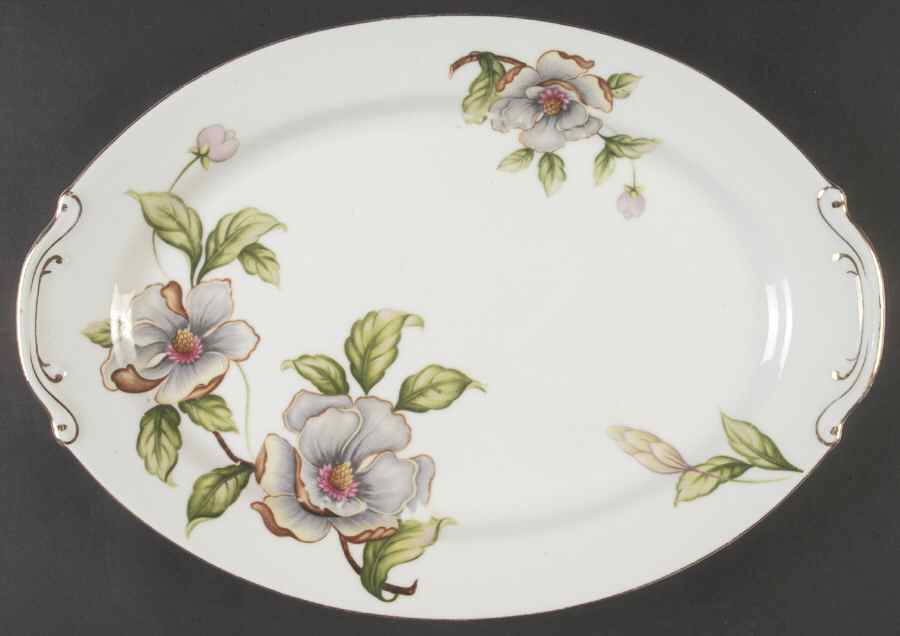 Dogwood 14" Oval Serving Platter by Roselyn-1