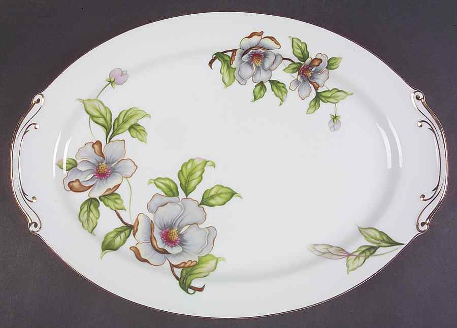 Dogwood 16" Oval Serving Platter by Roselyn-1
