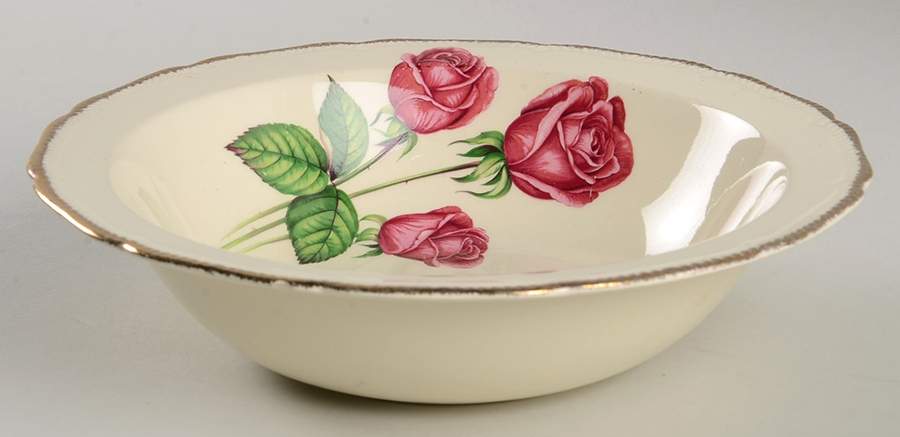 Anniversary Rose 8" Round Vegetable Bowl by Royal Swan-1
