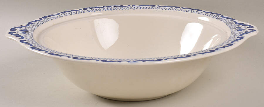 English Canton Blue Round Vegetable No Lid by Royal Swan-1