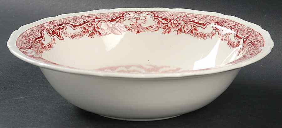 Historic Castles Pink 8" Round Vegetable Bowl by Royal Swan-1
