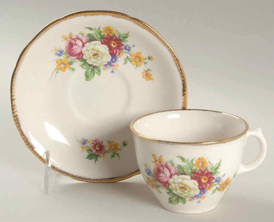 Riverdale Flat Cup & Saucer Set by Royal Swan-1