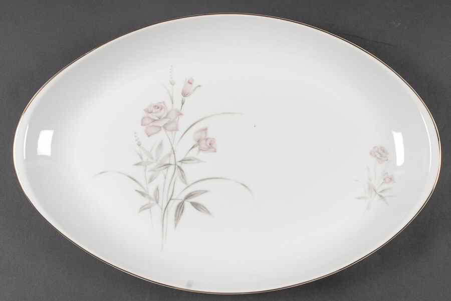 Blush Rose 16" Oval Serving Platter by Royal Sovereign-1