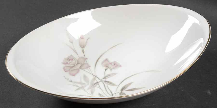 Blush Rose 11" Oval Vegetable Bowl by Royal Sovereign-1