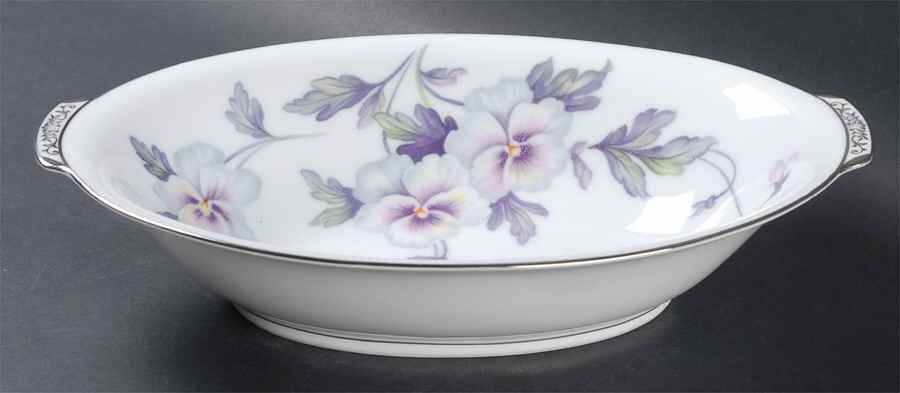 Silver Dawn 10" Oval Vegetable Bowl by Rossetti-1