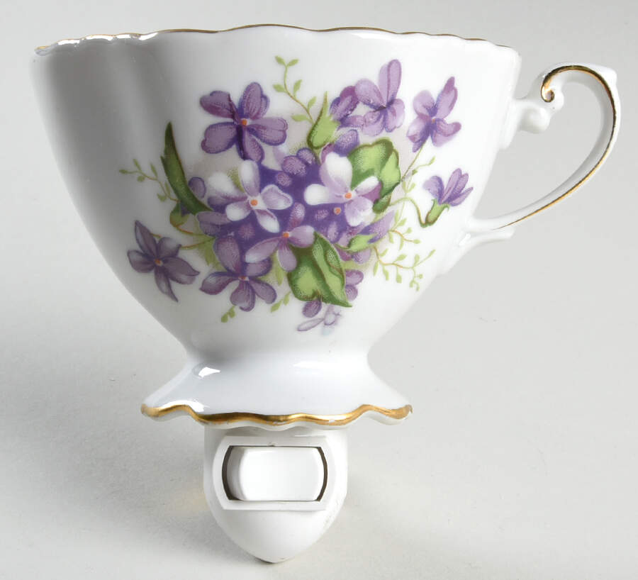 Spring Violets 1 5/8" + cup (H) Night Light/Cup HC by Rossetti-1