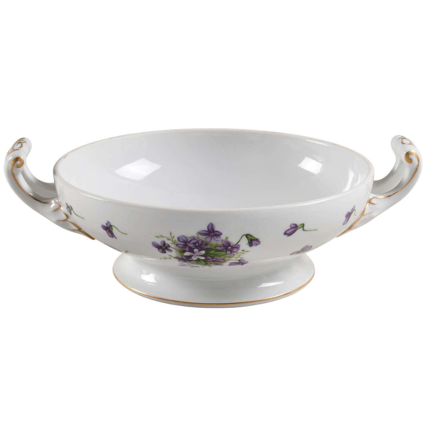 Spring Violets Round Vegetable No Lid by Rossetti-1