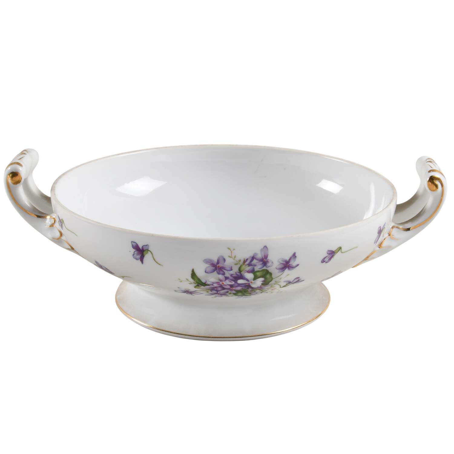 Spring Violets Round Vegetable No Lid by Rossetti-1
