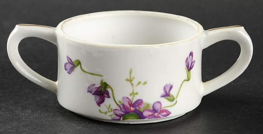 Spring Violets Stacking Mini Open Sugar Bowl by Rossetti-1