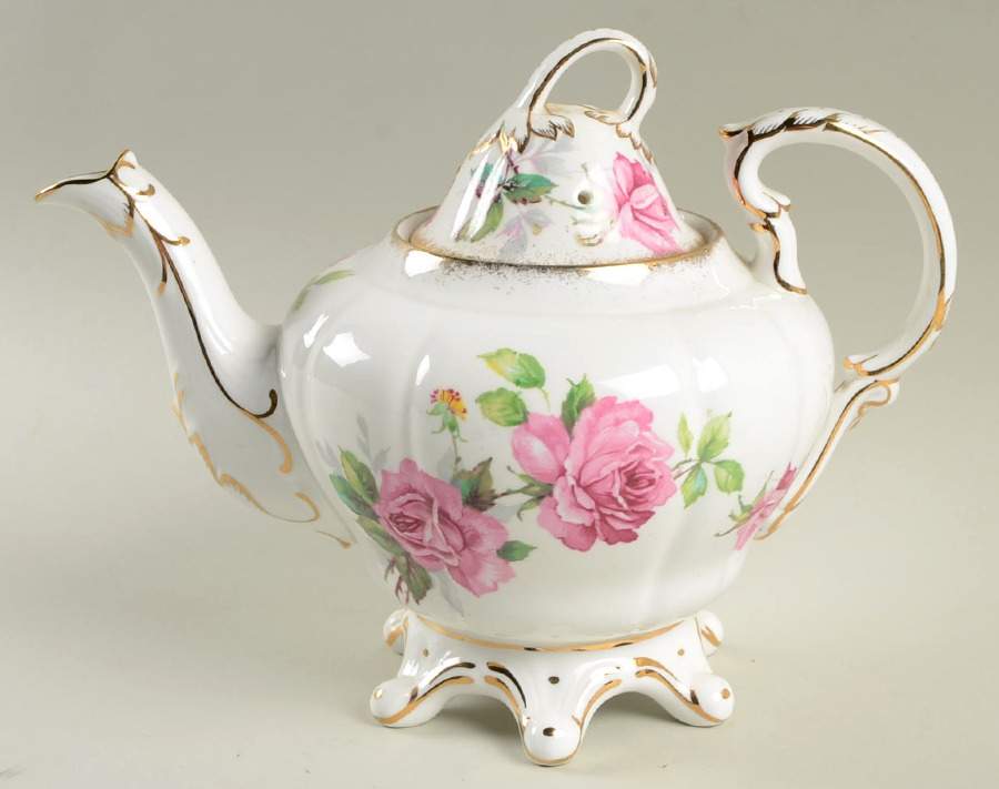 Berkeley Rose Teapot & Lid by Royal Stafford-1