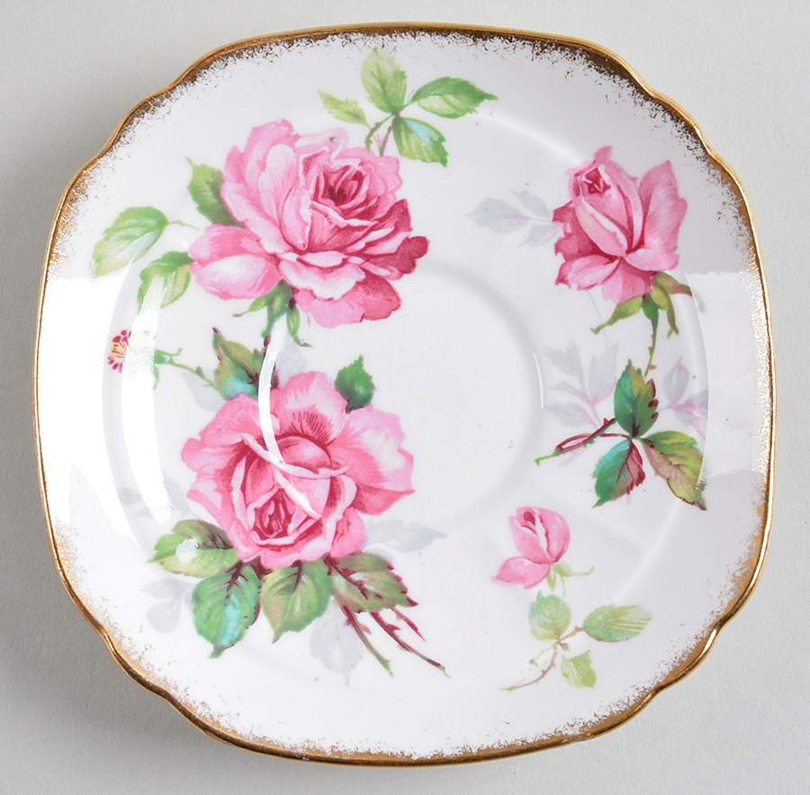 Berkeley Rose Saucer for Flat Cup by Royal Stafford-1