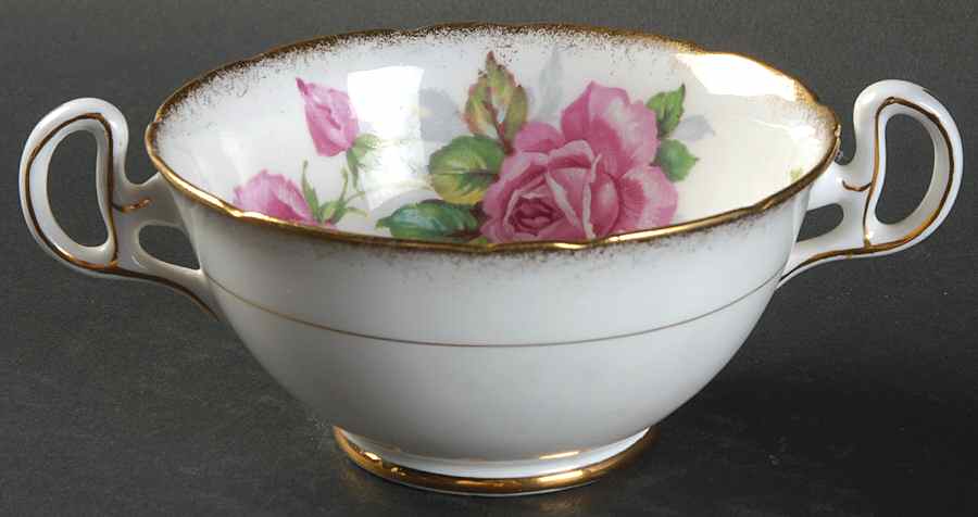 Berkeley Rose Footed Cream Soup Bowl by Royal Stafford-1