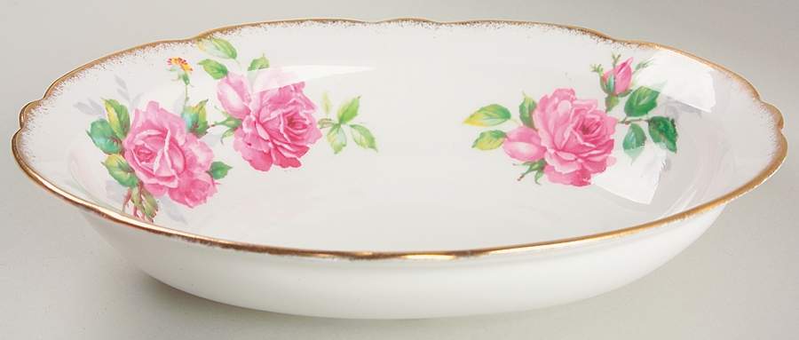Berkeley Rose 10" Oval Vegetable Bowl by Royal Stafford-1