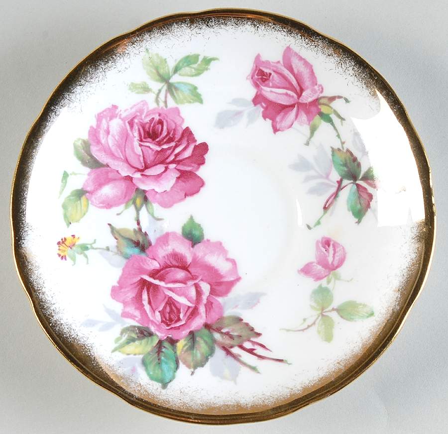 Berkeley Rose Saucer for Footed Cup by Royal Stafford-1