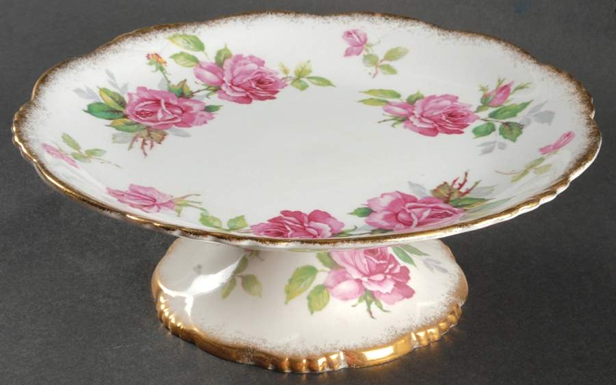 Berkeley Rose 9" Diameter Pedestal Cake Stand by Royal Stafford-1
