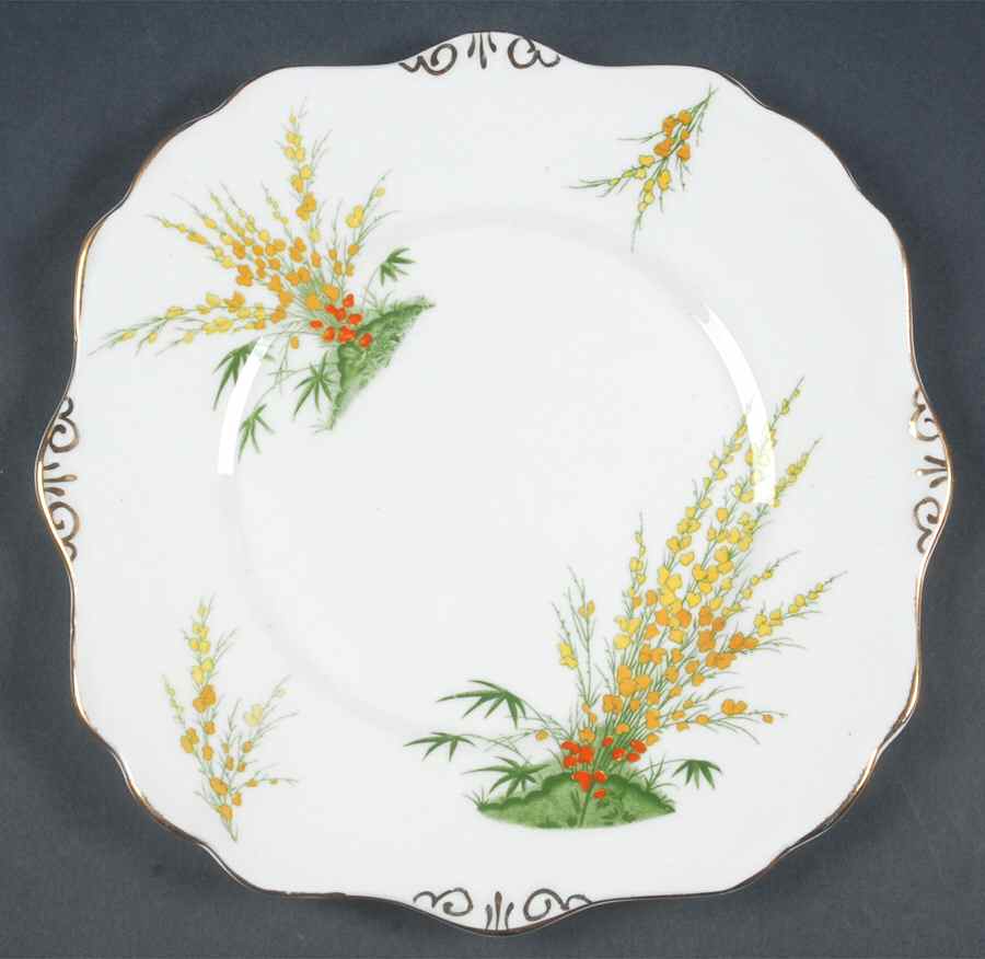 Broom Square Handled Cake Plate by Royal Stafford-1