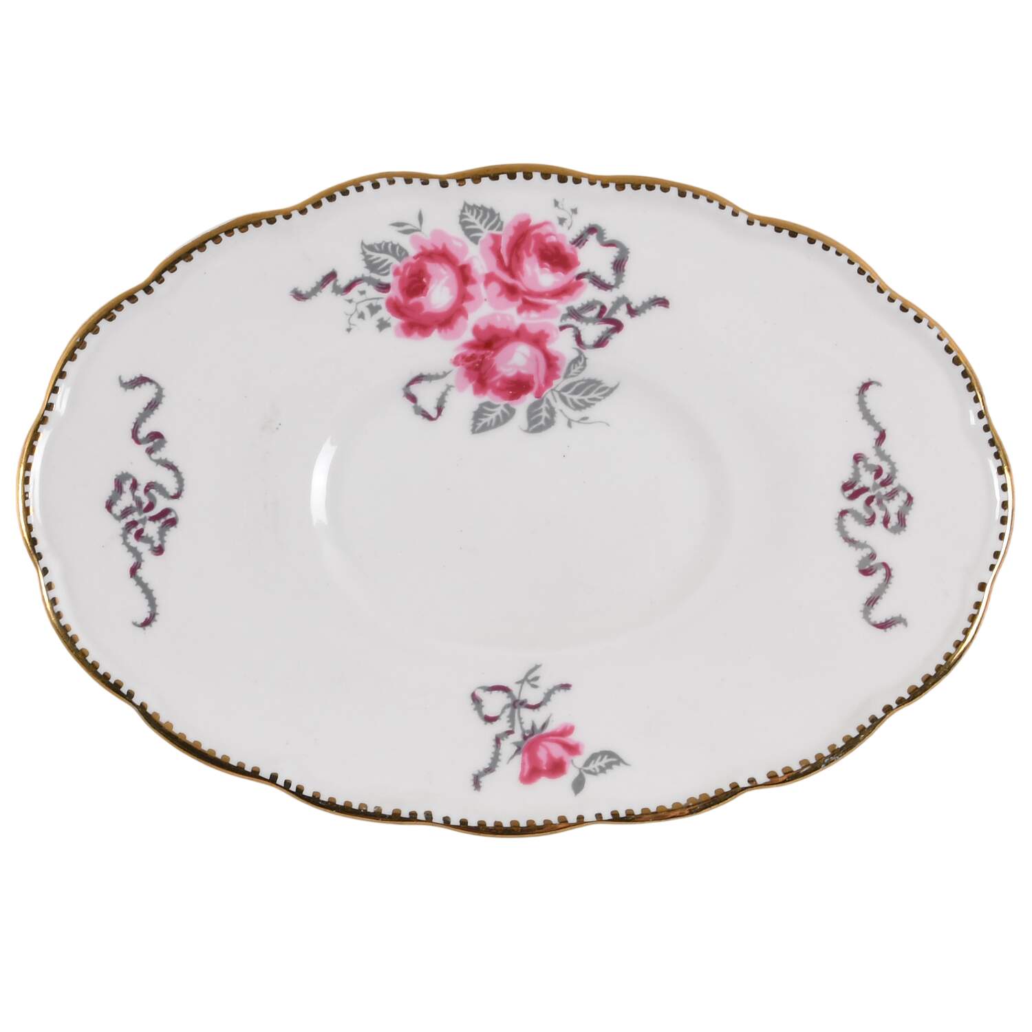 Cameo Rose Underplate for Gravy Boat by Royal Stafford-1