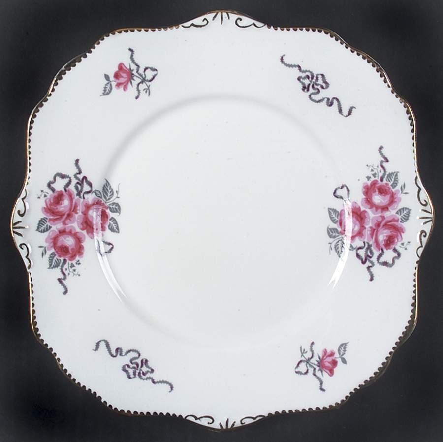 Cameo Rose Square Luncheon Plate by Royal Stafford-1