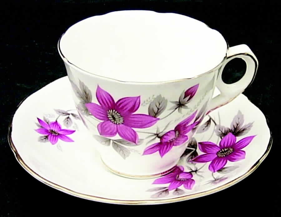 Evesham Footed Cup & Saucer Set by Royal Stafford-1