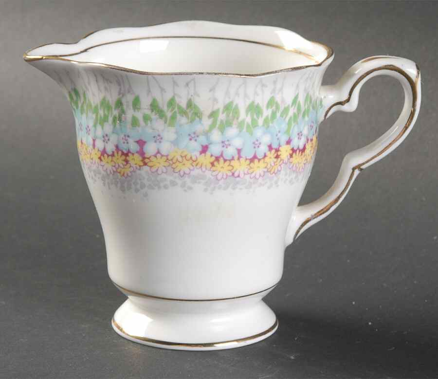 Glendale (Yellow & Blue) Creamer by Royal Stafford-1