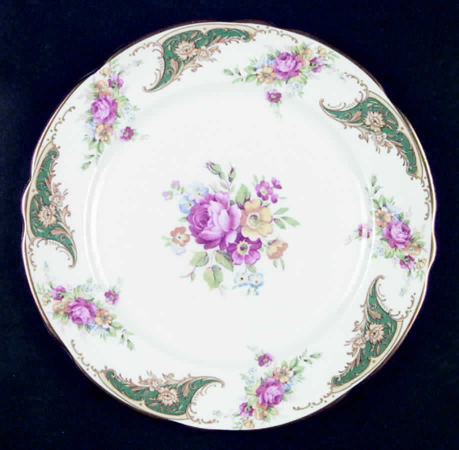 Gloria Green Dinner Plate by Royal Stafford-1