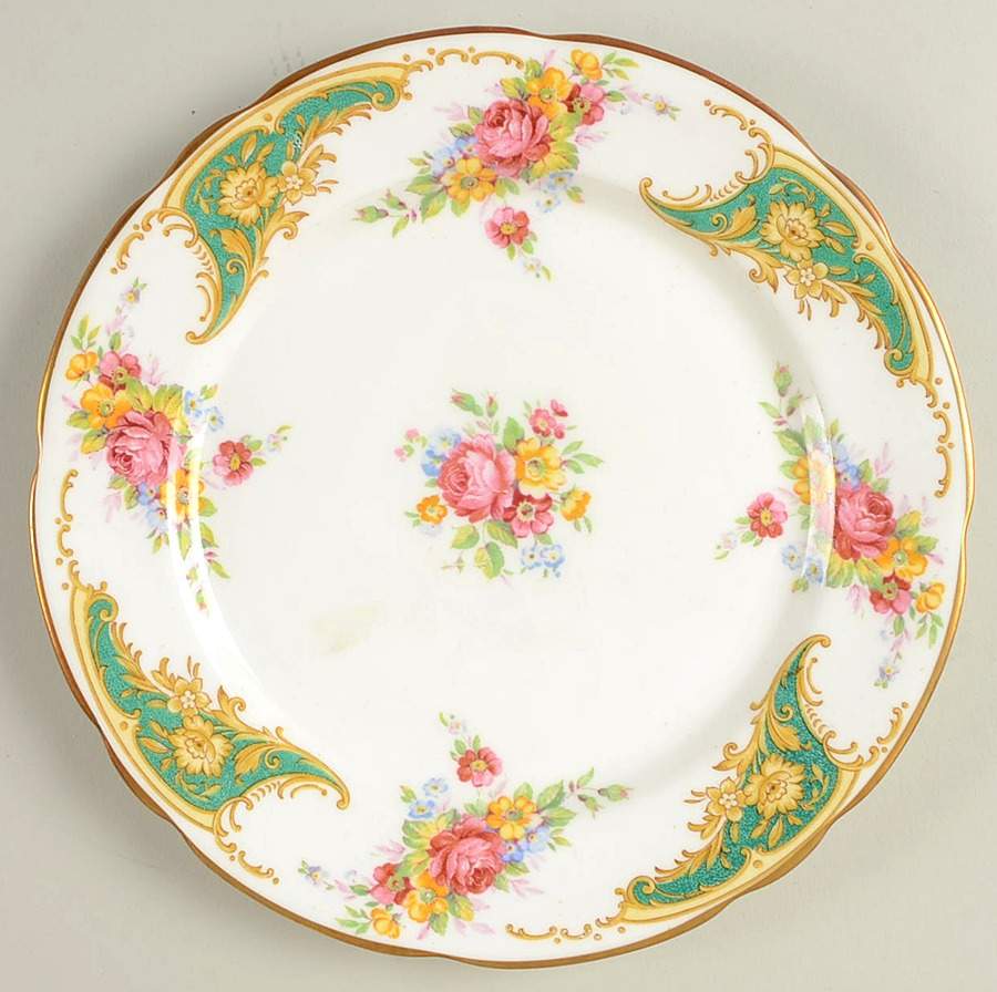 Gloria Green Salad Plate by Royal Stafford-1