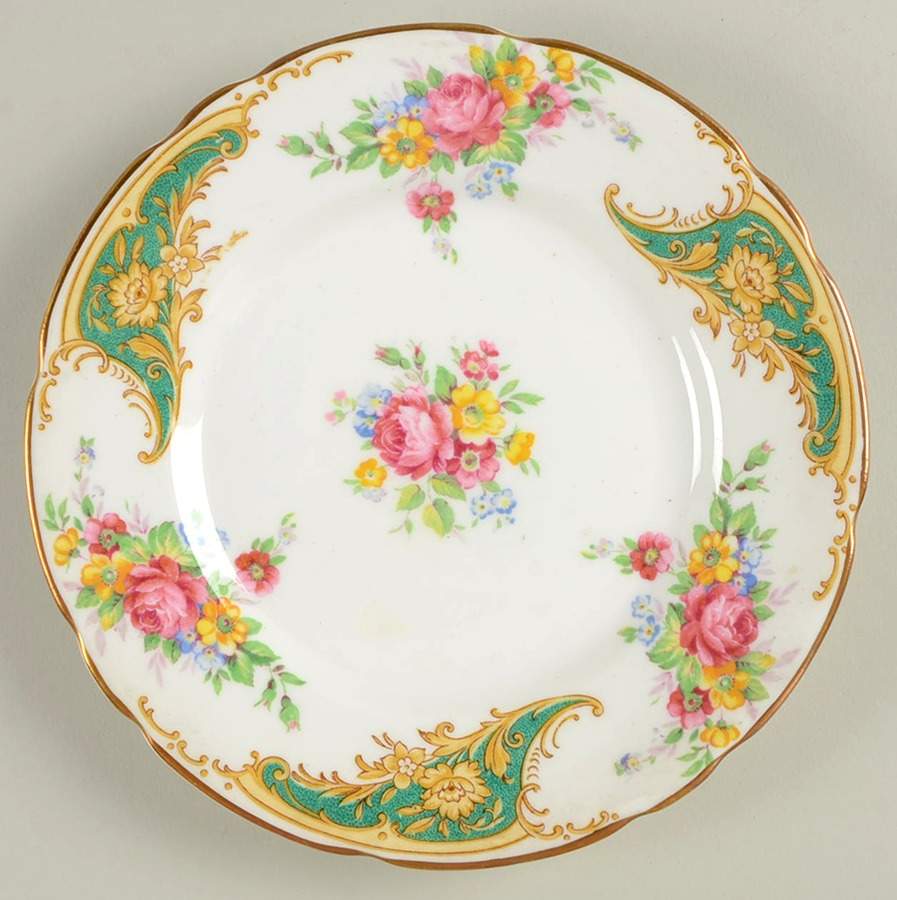 Gloria Green Dessert/Pie Plate by Royal Stafford-1