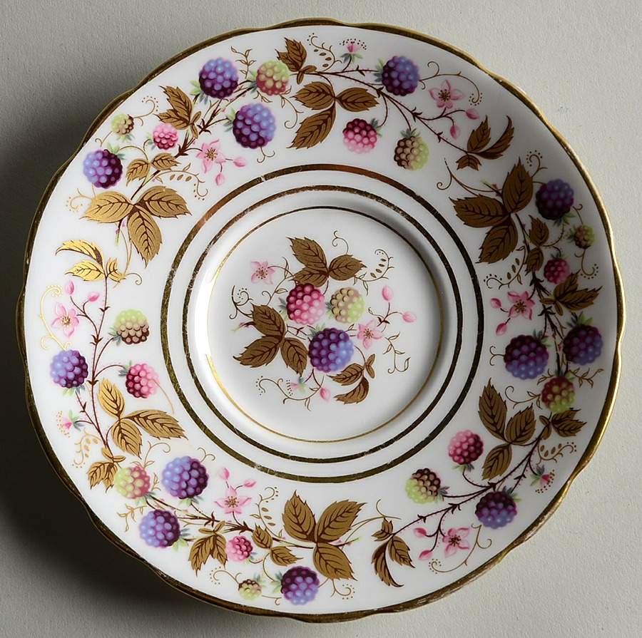 Golden Bramble (3 Gold Lines) Saucer by Royal Stafford-1