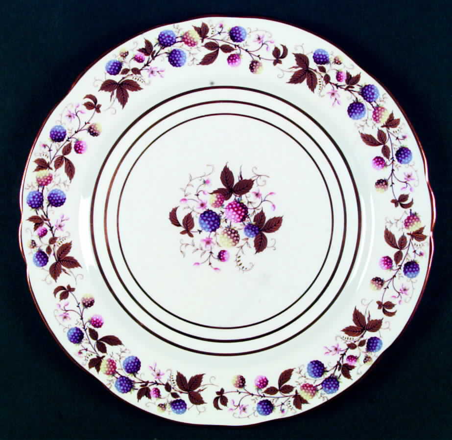Golden Bramble (3 Gold Lines) Dinner Plate by Royal Stafford-1