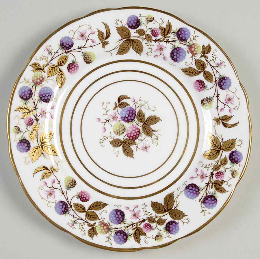 Golden Bramble (3 Gold Lines) Bread & Butter Plate by Royal Stafford-1