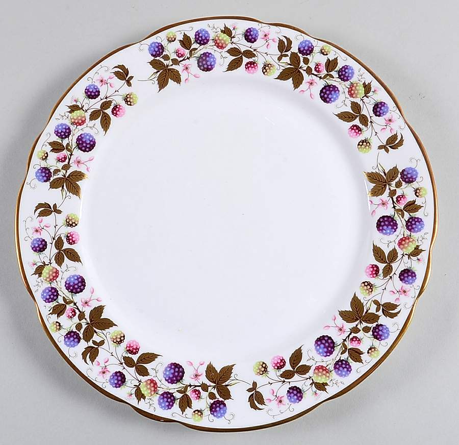 Golden Bramble (3 Gold Lines) Dinner Plate by Royal Stafford-1