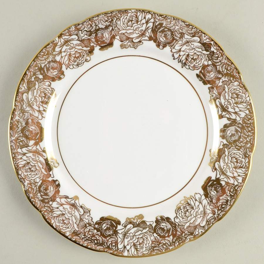 Golden Bouquet Salad Plate by Royal Stafford-1