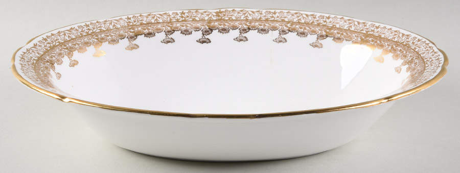 Gold Regent 10" Oval Vegetable Bowl by Royal Stafford-1