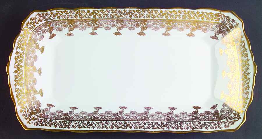 Gold Regent Large Sandwich Tray by Royal Stafford-1